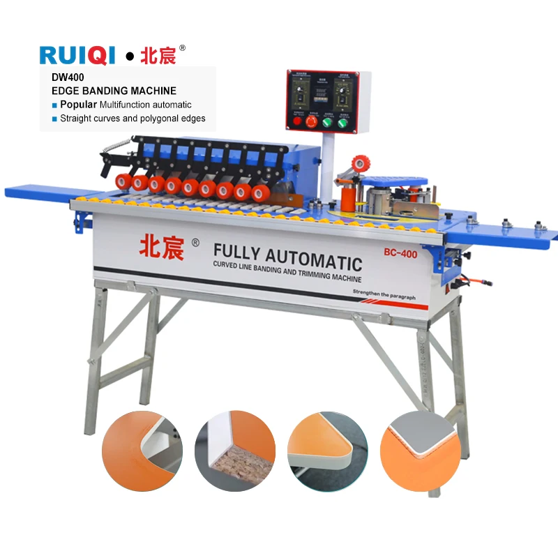 Lines Pvc Printing Economic Cheaper Automatic Straight Line Bevel Banding Machine Mdf Furniture Cabinet Door Plane Edge Bander