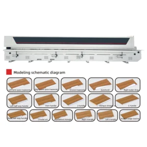 Soft Forming Edge Banding Machine16 Functions Auto Edge Veneer Banding Machine 985 Woodworking Furniture Machine for Cupboard
