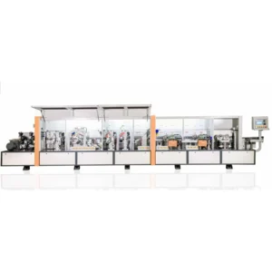 Full Automatic Linear Pur Double Trimming Abs Edge Banding Machine Gluing Pvc Mdf  Kdt With Premiling