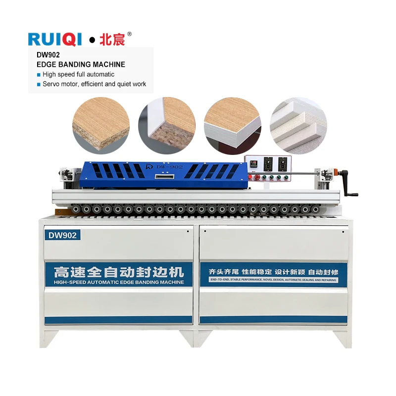 DW902 Edge Banding Straight Line Woodworking Panel Furniture Pvc 90 Degree Automatic Edge Banding Machine