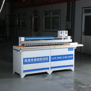 Melamine Automatic Edge Banding Machine Trimming Cleaning Polishing Cutting Double-Sided Gluing Edge Bander