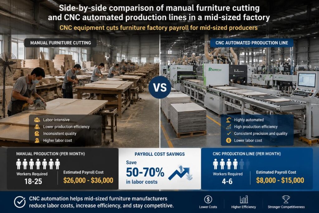 How Chinese CNC Manufacturers Cut Furniture Factory Payroll by 50%