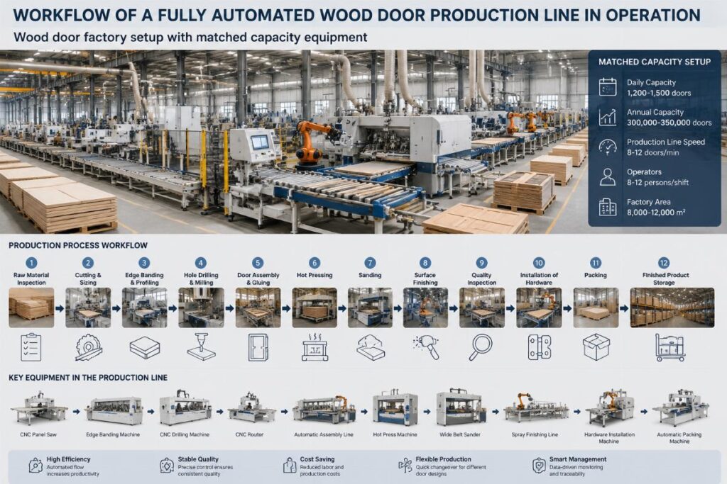 How to Set Up a Wood Door Factory with 50/100/500 Daily Output from China Suppliers